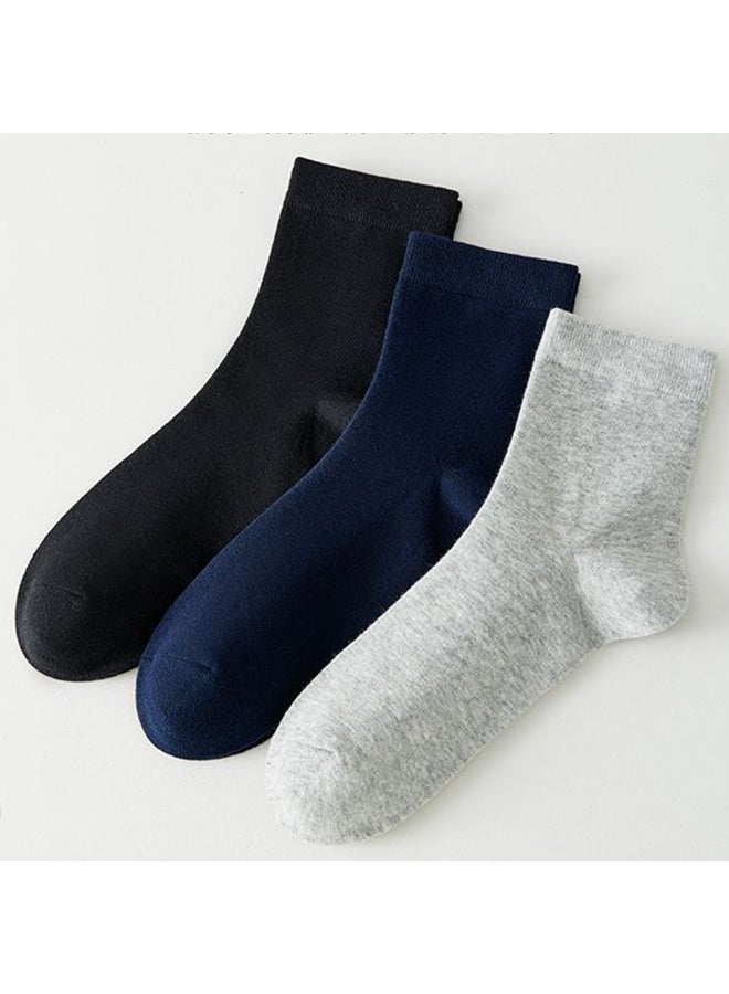 جوارب طويلة رجالية من القطن الممشط المضاد للبكتيريا، مقاس واحد يناسب الجميع، 5 أزواج (مناسبة للمقاسات من 40 إلى 44) - Image 2